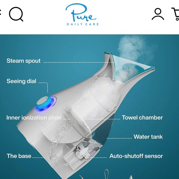 Pure Daily Clean Nano Steamer 3 in 1 Steamer - Picture 3 of 15
